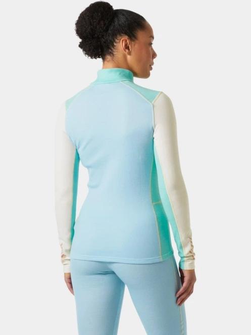 top lenjerie de corp pt. femei Helly Hansen W Lifa Merino Midw 1/2 Zip albastru deschis 3