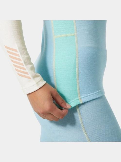 top lenjerie de corp pt. femei Helly Hansen W Lifa Merino Midw 1/2 Zip albastru deschis 5