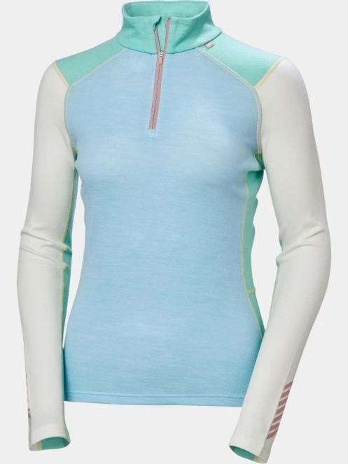 top lenjerie de corp pt. femei Helly Hansen W Lifa Merino Midw 1/2 Zip albastru deschis 6