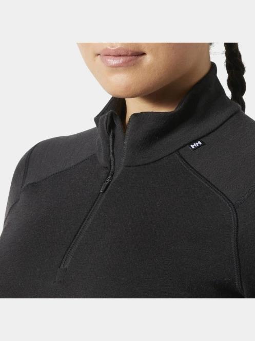 top lenjerie de corp pt. femei Helly Hansen W Lifa Merino Midw 1/2 Zip negru 4