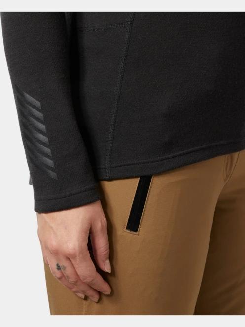 top lenjerie de corp pt. femei Helly Hansen W Lifa Merino Midw 1/2 Zip negru 5