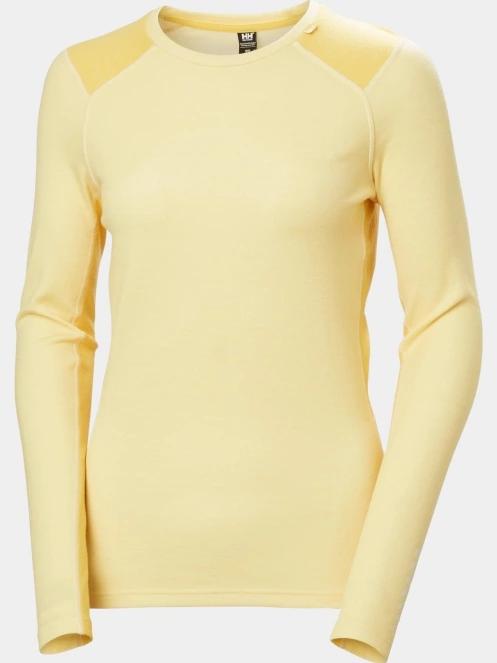 top lenjerie de corp pt. femei Helly Hansen W Lifa Merino Midweight Crew galben 6