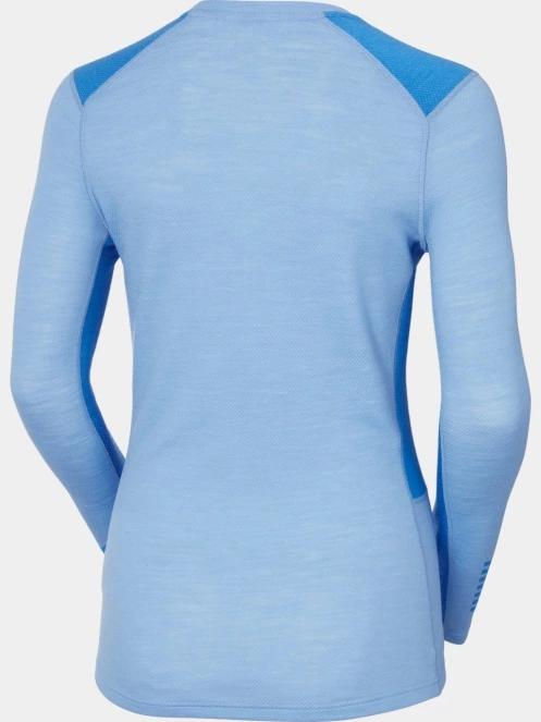 top lenjerie de corp pt. femei Helly Hansen W Lifa Merino Midweight Crew albastru deschis 7