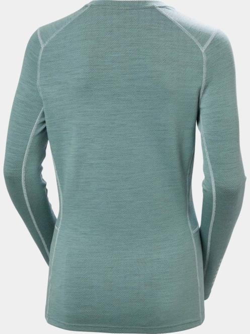 top lenjerie de corp pt. femei Helly Hansen W Lifa Merino Midw Gra Crew verde 7