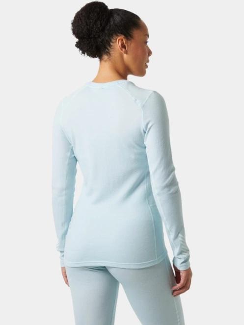 top lenjerie de corp pt. femei Helly Hansen W Lifa Merino Midw Gra Crew albastru deschis 3