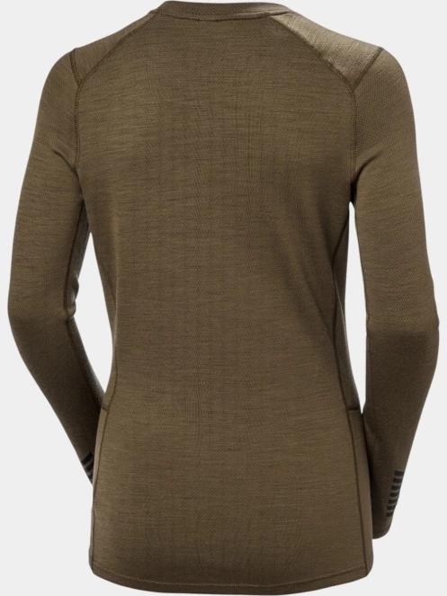 top lenjerie de corp pt. femei Helly Hansen W Lifa Merino Midw Gra Crew oliv 7