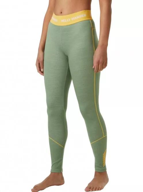 pantaloni de corp pt. femei Helly Hansen W Lifa Merino Midweight Pant verde 2