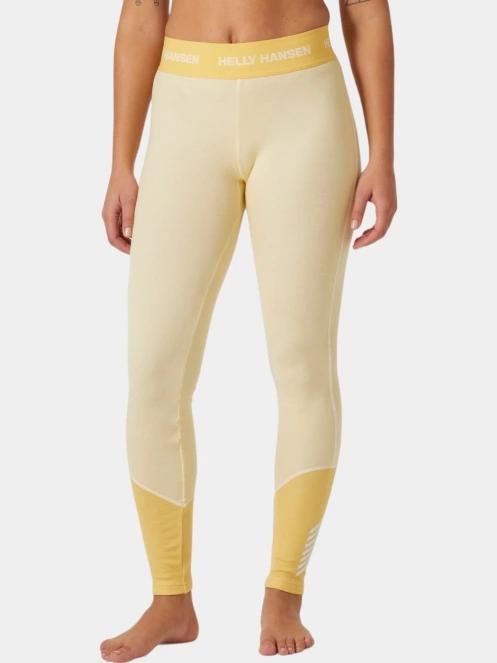 pantaloni de corp pt. femei Helly Hansen W Lifa Merino Midweight Pant galben 2