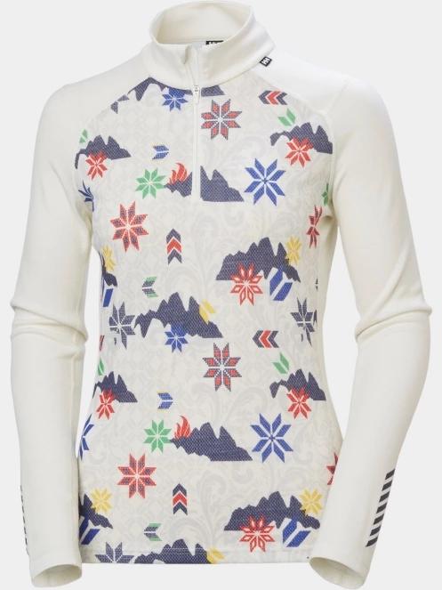 top lenjerie de corp pt. femei Helly Hansen W Lifa Merino Midw Gra 1/2 Zip alb 6