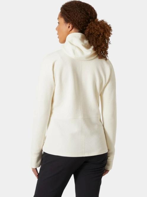pulover polar pt. femei Helly Hansen W Evolved Air Hooded Midlayer alb 3