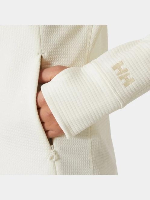 pulover polar pt. femei Helly Hansen W Evolved Air Hooded Midlayer alb 4