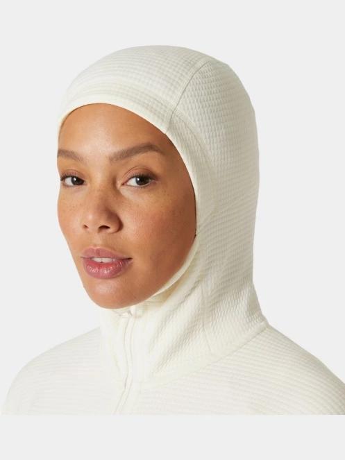 pulover polar pt. femei Helly Hansen W Evolved Air Hooded Midlayer alb 5