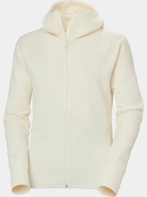 pulover polar pt. femei Helly Hansen W Evolved Air Hooded Midlayer alb 6