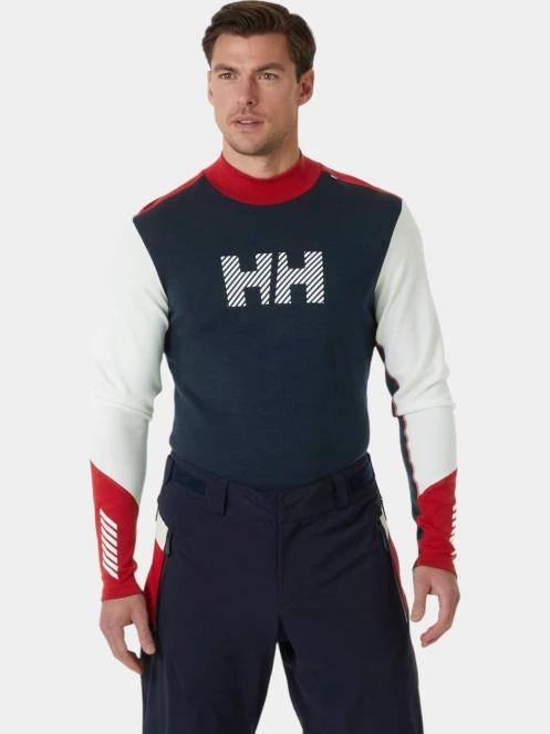 top lenjerie de corp pt. barbati Helly Hansen Lifa Merino Midw Logo negru 4