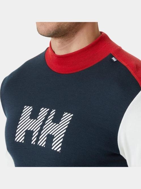 top lenjerie de corp pt. barbati Helly Hansen Lifa Merino Midw Logo negru 5