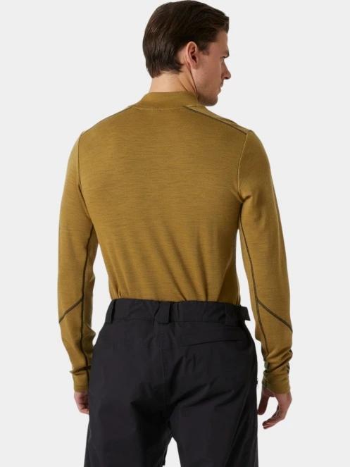 top lenjerie de corp pt. barbati Helly Hansen Lifa Merino Midw Logo oliv 3