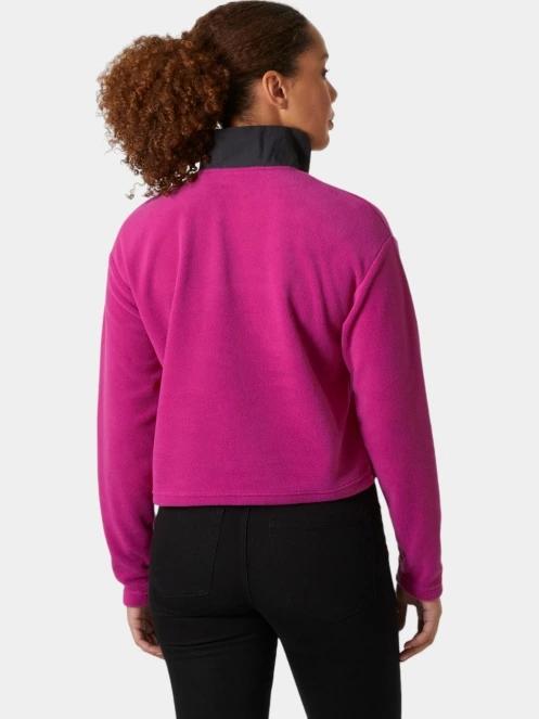 pulover crop pt. femei Helly Hansen W Daybreaker Cropped Fleece magenta 3