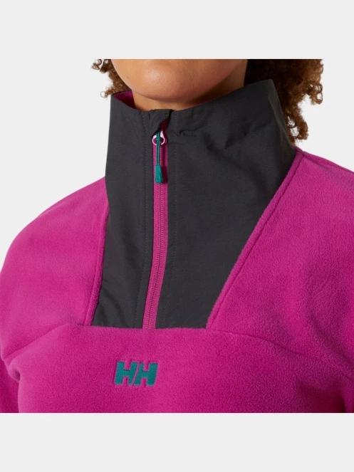 pulover crop pt. femei Helly Hansen W Daybreaker Cropped Fleece magenta 4
