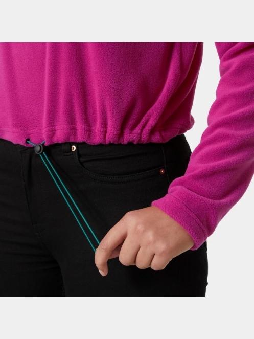 pulover crop pt. femei Helly Hansen W Daybreaker Cropped Fleece magenta 5
