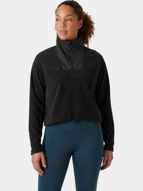 pulover crop pt. femei Helly Hansen W Daybreaker Cropped Fleece negru 2
