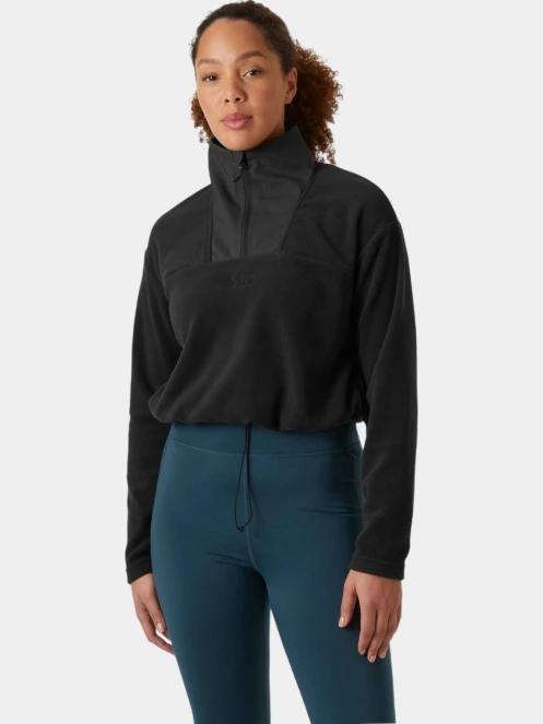 pulover crop pt. femei Helly Hansen W Daybreaker Cropped Fleece negru 4
