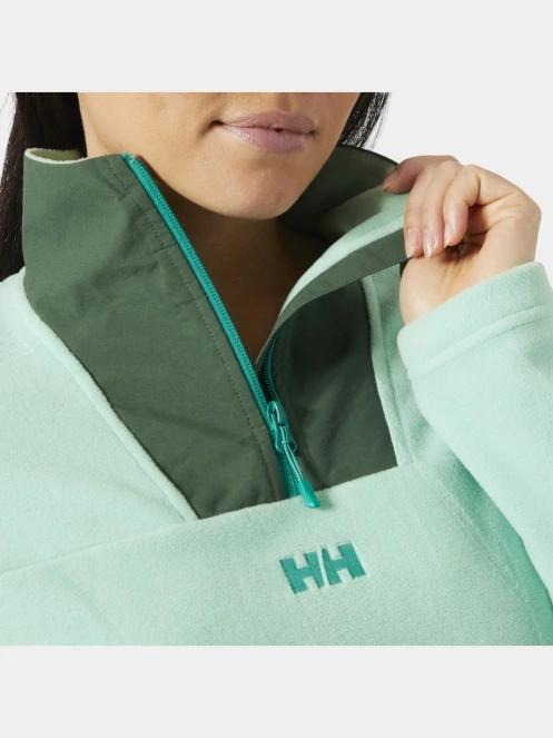 pulover polar pt. femei Helly Hansen W Daybreaker Cropped Fleece verde 5