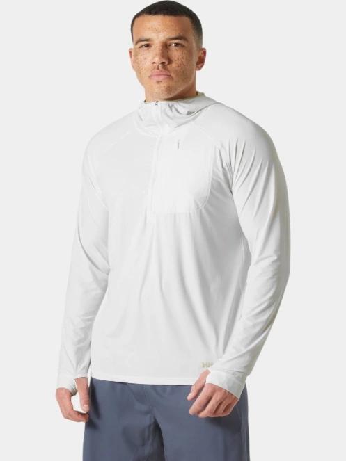 pulover cu gluga pt. barbati Helly Hansen Shine Solen 1/2 Zip Hoodie alb 2