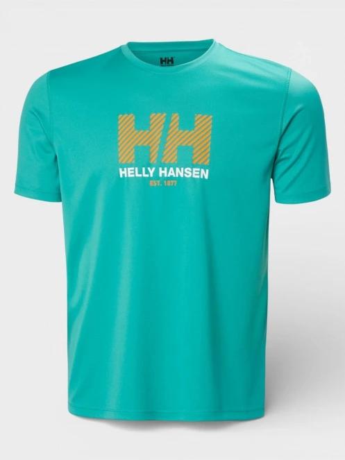 tricou pentru sport, cu maneci scurte pt. barbati Helly Hansen Hh Tech Graphic T-Shirt verde 5