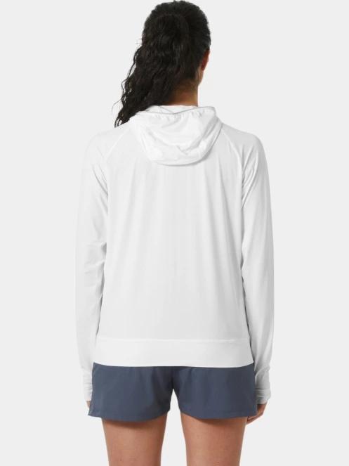 tricou cu maneci lungi pt. femei Helly Hansen W Shine Solen 1/2 Zip Hoodie alb 3