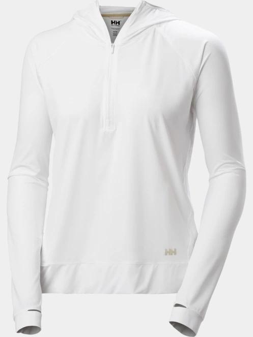tricou cu maneci lungi pt. femei Helly Hansen W Shine Solen 1/2 Zip Hoodie alb 6
