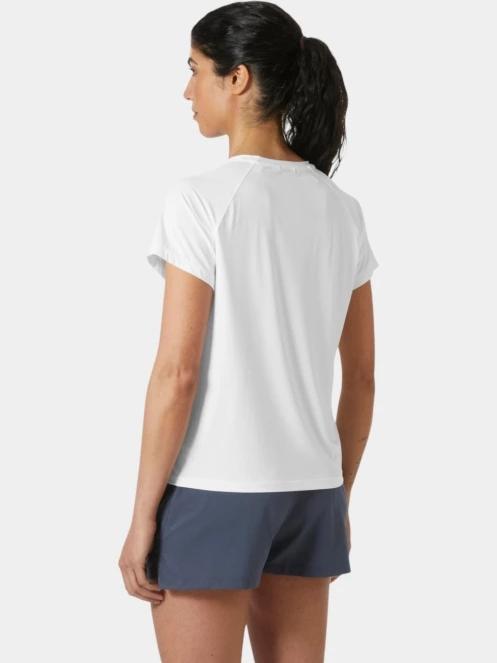 tricou pentru sport, cu maneci scurte pt. femei Helly Hansen W Shine Solen T-Shirt alb 3