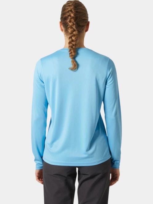 tricou cu maneci lungi pt. femei Helly Hansen W Hh Tech Crew Ls 2.0 albastru deschis 3
