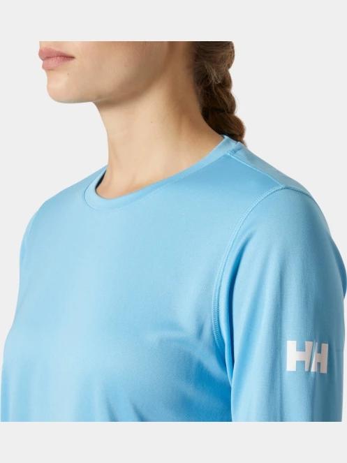 tricou cu maneci lungi pt. femei Helly Hansen W Hh Tech Crew Ls 2.0 albastru deschis 4