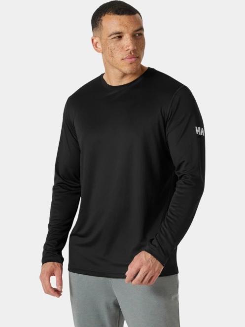 tricou cu maneci lungi, pentru sport pt. barbati Helly Hansen Hh Tech Crew Ls 2.0 negru 2