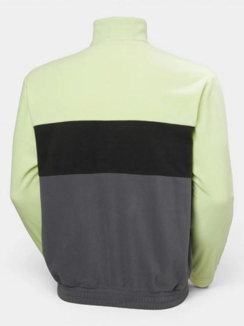 pulover polar pt. barbati Helly Hansen Daybreaker Hugg Snap Fleece verde deschis 3