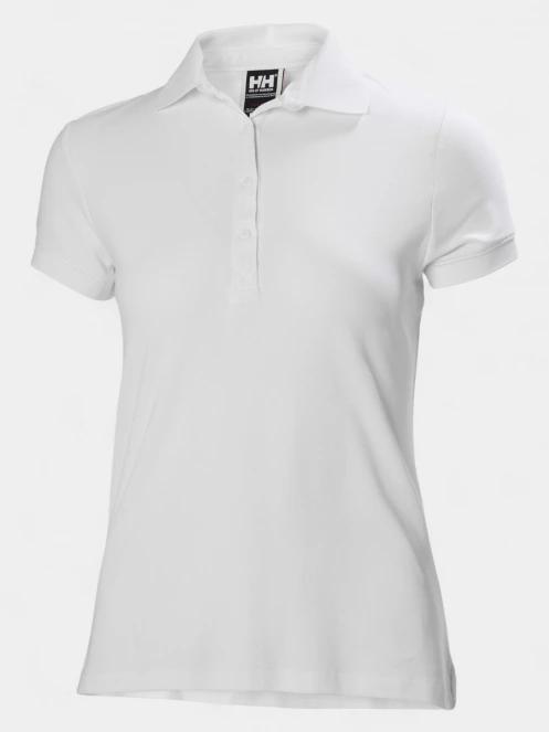 tricou cu guler pt. femei Helly Hansen W Crewline Polo alb 2