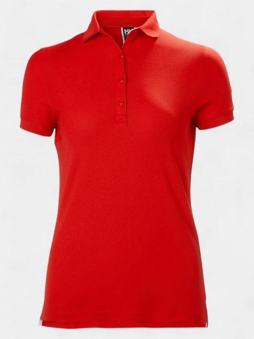 tricou cu guler pt. femei Helly Hansen W Crewline Polo rosu 2