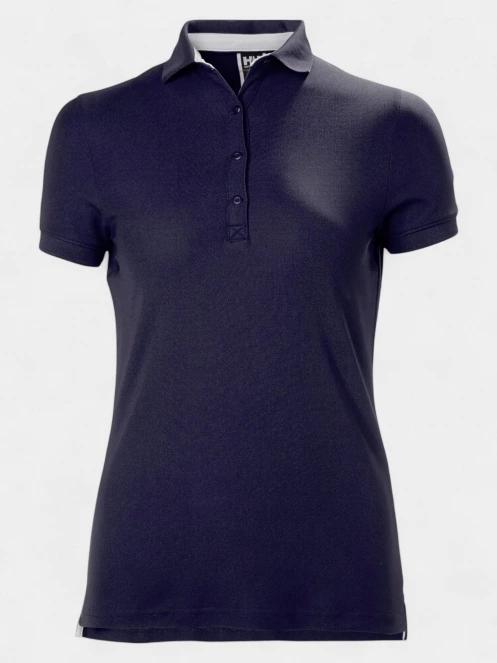 tricou cu guler pt. femei Helly Hansen W Crewline Polo albastru inchis 2