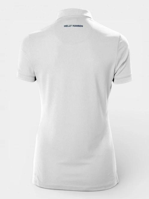 tricou cu guler pt. femei Helly Hansen W Crewline Polo alb 3