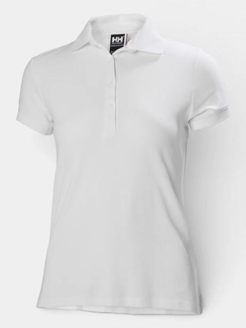tricou cu guler pt. femei Helly Hansen W Crewline Polo alb 2