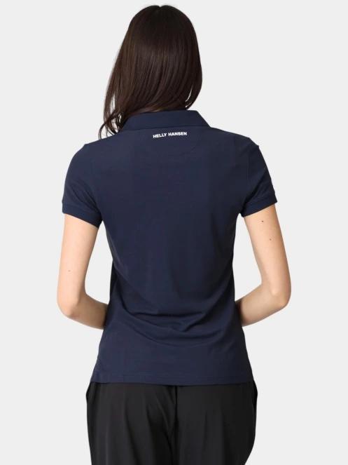tricou cu guler pt. femei Helly Hansen W Crewline Polo albastru inchis 4