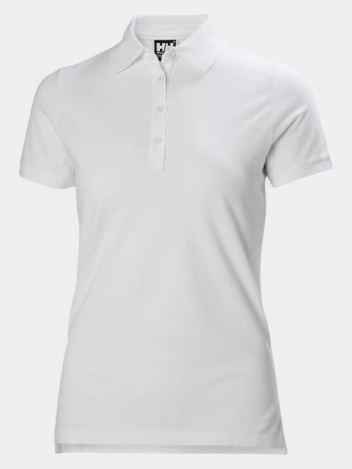 tricou cu guler pt. femei Helly Hansen W Crew Pique 2 Polo alb 2