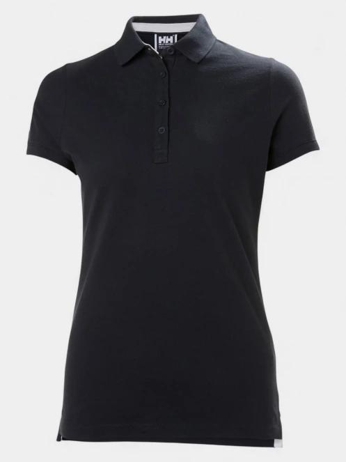 tricou cu guler pt. femei Helly Hansen W Crew Pique 2 Polo albastru inchis 2