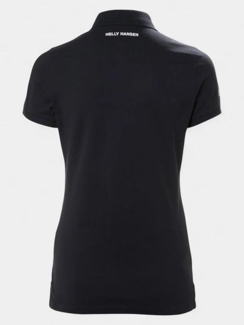 tricou cu guler pt. femei Helly Hansen W Crew Pique 2 Polo albastru inchis 3