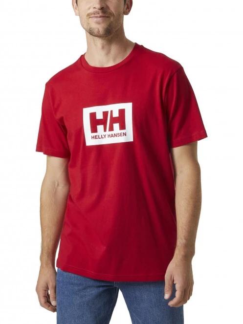 tricou cu maneci scurte pt. barbati Helly Hansen Hh Box T rosu 2