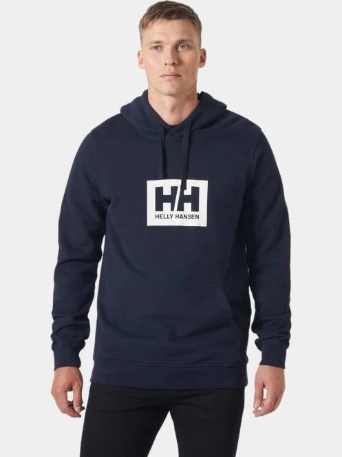 pulover cu gluga pt. barbati Helly Hansen Hh Box Hoodie albastru inchis 2