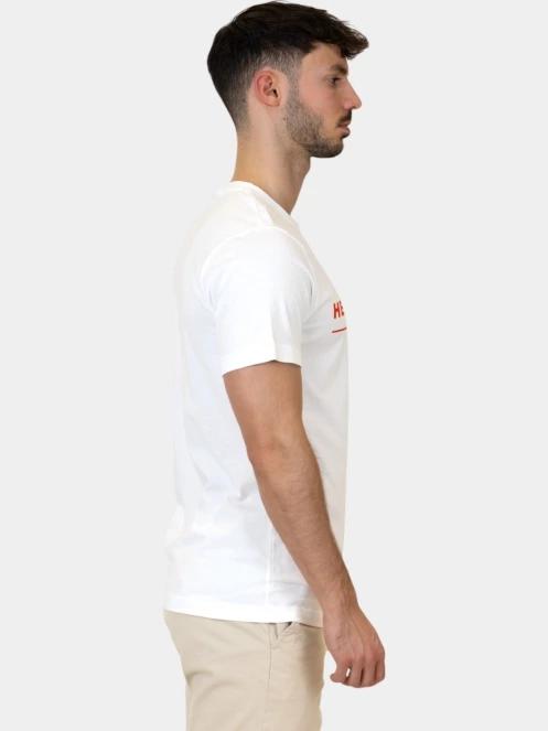 tricou cu maneci scurte pt. barbati Helly Hansen Core Graphic T alb 5