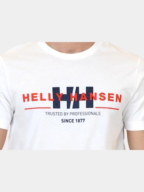 tricou cu maneci scurte pt. barbati Helly Hansen Core Graphic T alb 6