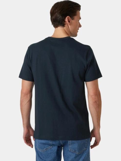 tricou cu maneci scurte pt. barbati Helly Hansen Core Graphic T albastru inchis 3