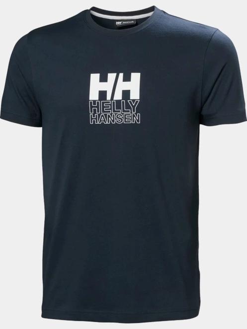 tricou cu maneci scurte pt. barbati Helly Hansen Core Graphic T albastru inchis 5